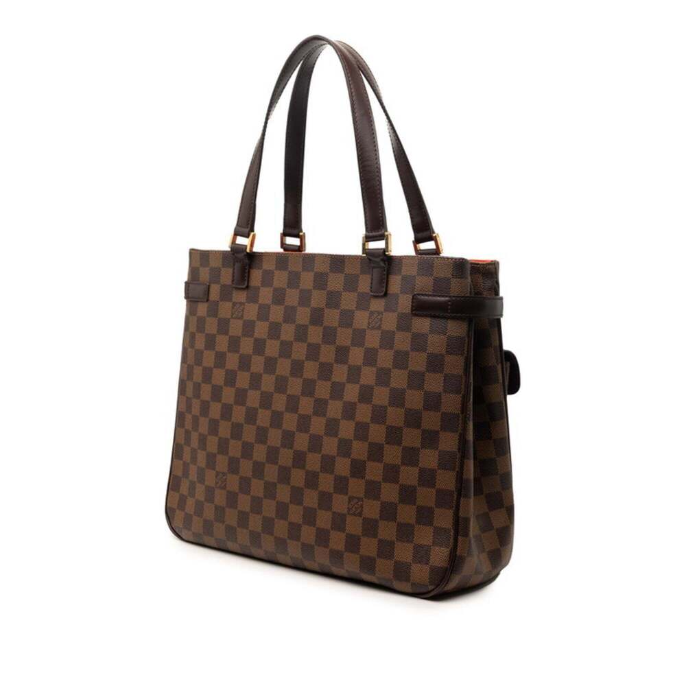 LOUIS VUITTON Brown Damier Leather Tote Bag - Picture 2 of 6